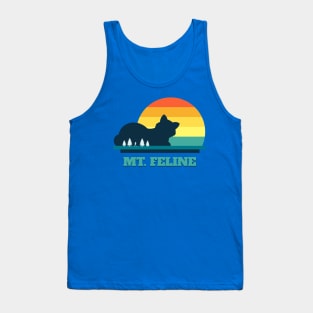 Mount Feline, Nature Trekking Feline Lover Tank Top